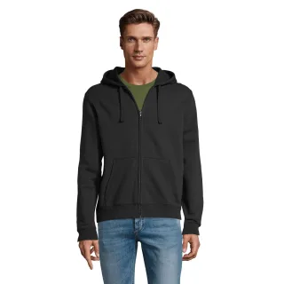 SOLS - "Spike" Hoodie mit durchgehendem Reißverschluss für Herren (Schwarz)