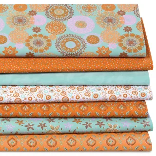 Patchwork- und Quiltpaket "Azzuro", orange-color