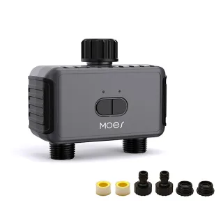 MoesHouse Tuya Smart bluetooth Dual Watering Timer IP55 Automatically Schedules Automatic Drip Irrigation Controller Gar