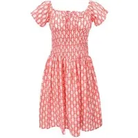 Guru-Shop Midikleid Boho Minikleid, handbedrucktes luftiges.. alternative Bekleidung