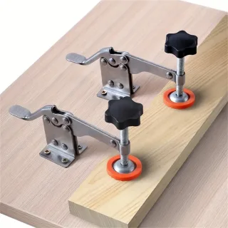 Toggle Clamp Stainless Steel Quick-Release Horizontal Clamp Adjustable Anti-Slip Hold Down Clamp For Woodworking Welding
