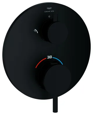GROHE Thermostat-Brausebatterie Atrio 24358, FMS für 35604 2-W-Umst. phantom black, 24358KF0 24358KF0