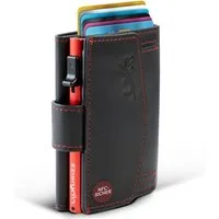 Luxurizz Mini Geldbörse Slim Wallet Echtleder mit Münzfach