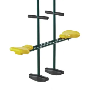 Doppelschaukel Metall Social für zwei Kinder - 163x213x99 cm - Stabiler Schaukelsitz witterungsbeständig für Schaukelbalken Ø10 cm - Wickey