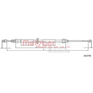 Metzger Handbremsseil hinten Renault Sc?nic 3