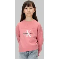 Calvin Klein Jeans Strickpullover MONOLOGO CN SWEATER für Kinder bis 16 Jahre, Logo-Stickerei