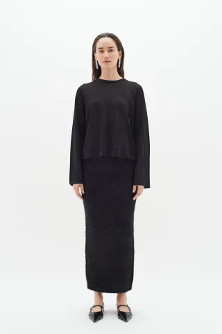 Langarm Casual fit Blac