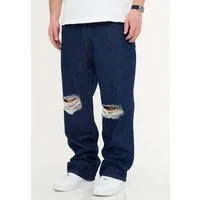 DAILY COTTON Loose-fit-Jeans DCPAPILON Herren Lange Hose Jeans Ripped Loose-Fit Baggy