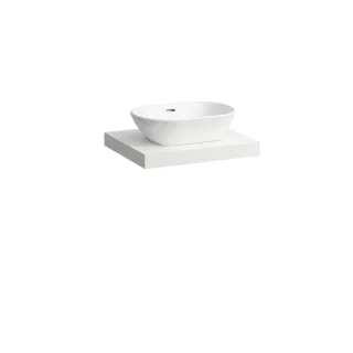 Laufen Waschtisch-Platte LANI 495x585x65 mit Aussschnitt mittig H4046411122601