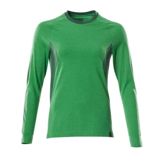 MASCOT Damen Langarmshirt Grasgrün / Grün S - 18391-959-33303-SONE