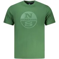 North Sails T-Shirt Herren Kurzarm-T-Shirt Grün mit Rundhals und