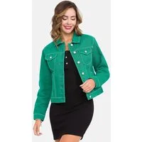 Cipo & Baxx Jeansjacke Jeansjacke Mit praktischen Brusttaschen, WJ212