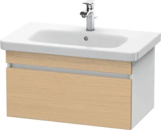 Duravit DuraStyle Waschtischunterbau wandhängend Natur Eiche & Weiß Matt 730x448x398 mm - DS63810301 DS638103018