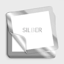 Silberne Etiketten