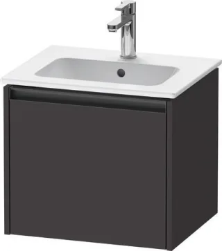 Duravit Ketho.2 Waschtischunterbau wandhängend Graphit Supermatt 510x420x440 mm - K25061080800000 K25061080800000