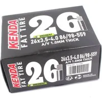 KHEbikes Fahrradschlauch KENDA Fahrradschlauch 26 x 3,5–4,0 Zoll AV – Fatbike Schlauch, 26", (1-St), hochwertige BUTYL Gummimischung