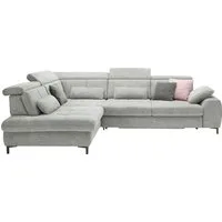 set one by Musterring Ecksofa SO 3400 Sitzhöhe 47cm oder 49cm, Sitztiefe verstellbar, B/T 317/220 cm, Kaltschaumpolsterung, Flachgewebe, whlw. mit Funktionen, Sitzhöhe 47