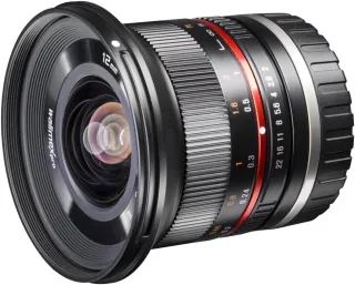 Walimex Pro 12mm 1:2.0 CSC Weitwinkel-Objektiv [67mm Filtergewinde für Fujifilm X] schwarz