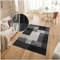OTTO home Teppich Melvin, rechteckig, Höhe: 8 mm, schön weich, Kurzflor Teppich Karo-Muster, Wohnzimmer, Esszimmer