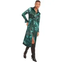 LIPSY Midikleid Lipsy Midi-Hemdkleid aus Satin mit Animalprint (1-tlg)
