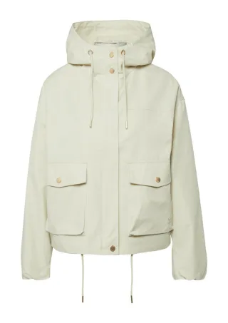 s.Oliver Red Label - Locker geschnittene Übergangsjacke mit Kapuze beige - Gr. - 44