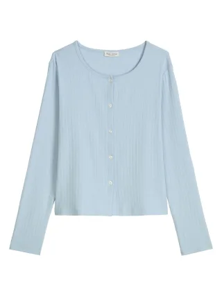 Marc O'Polo Damen Pyjamaoberteil Mix N MatchSchlafshirt, Pyjama Shirt, Nachtshirt