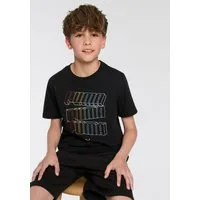 PUMA T-Shirt ESS LOGO LAB HOG TEE B für Jugendliche, sportlicher Stil, Kurzarm, Rundhalsausschnitt