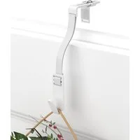 MDCASA Türhaken I Türkranzhalter zum Einhängen inkl. flexiblem Band, für nahezu alle Haustüren, Beidseitig verwendbar, wetterfest, Tragkraft bis zu 3 kg