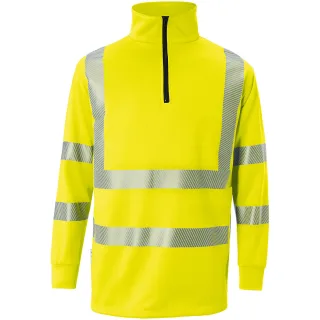 KÜBLER REFLECTIQ Zip-Sweatshirt PSA 2 warngelb XS - 5146 8405-34-XS