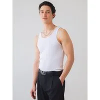 HONEST BASICS Tanktop Geripptes Tank-Top aus Bio- und recycelter Baumwolle