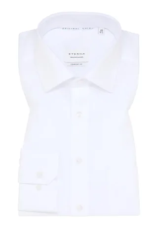 ETERNA - Original Shirt Popeline Langarm weiß - Gr. - 44/Langarm - 65cm