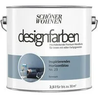 SCHÖNER WOHNEN FARBE Wandfarbe Schöner Wohnen Designfarben 2,5 Ltr. Inspirierendes Horizontblau Nr.