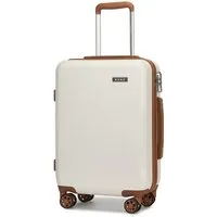 KONO Handgepäck-Trolley Koffer, PC + ABS Hartschale, TSA-Schloss, Doppel-Spinnräder