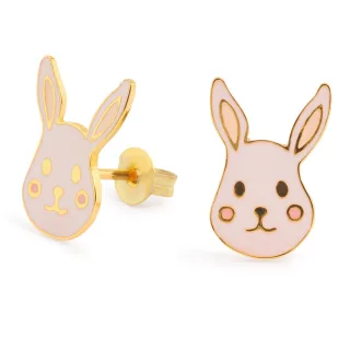 Hase Ohrringe vergoldet