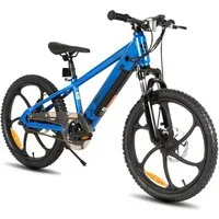 HILAND E-Bike E-Mountainbike 20 Zoll 24V 250W, Einheitsreifen & entnehmbarer Akku, Heckmotor, 124,8 Wh
