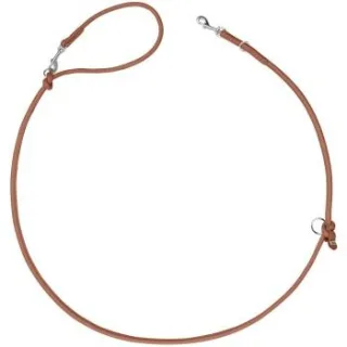 Dog Sport HUNTER verstellbare Hundeführleine soho round mini cognac 6 mm