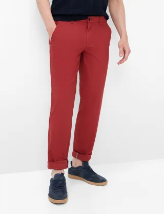 Eurex Herren Flatfronthose Style THILO RED, Rot, Gr. 25U