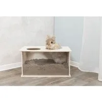 TRIXIE Tier-Beschäftigungsspielzeug Buddelkiste - diverse - 58 × 30 × 38 cm, Holz, unbehandelt