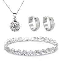 Kim Johanson Schmuckset Glow (Set, 3-tlg), mit Zirkonia, aus 925 Silber und Metall