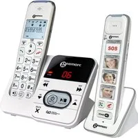 Geemarc schnurloses Seniorentelefon PACK Mobility 295 Seniorentelefon (Anrufbeantworter, Foto-Tasten)