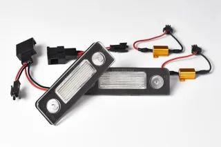 2x LED PREMIUM Kennzeichenbeleuchtung SMD für Skoda Octavia II 1Z Facelift Roomster 5J
