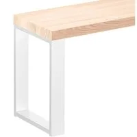 LAMO Manufaktur Sitzbank LSB Sitzbank (Komplett-Set, 3-Teilig), 40mm stake Massivholzplatte
