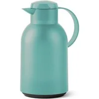 Emsa Isolierkanne Samba, 1,5 l, XXL-Modell, zeitloses Design, einfacher Knopfdruck, 24h kalt, 12h warm