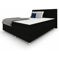 Best for Home Boxspringbett mit gepolstertem Kopfteil, komfortabler Bonnell-Matratze & 5 cm Topper (Boxspringbett-Set mit Matratze und Topper, 1-St., 90x200 120x200 140x200 160x200 180x200 200x200), Handwerksqualität,TOP Preis-Leistungs-Verhältnis