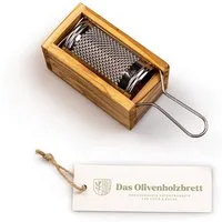 dasOlivenholzbrett Käsereibe Parmesanreibe mit Box