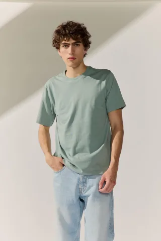 BASEFIELD - NOS Rundhals T-Shirt 1/2 Arm pale sage - Gr. - 3XL