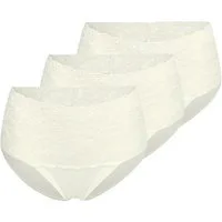 Nina Von C. Taillenslip 3er Pack Fine Cotton (Spar-Set, 3-St) Taillen Slip - Baumwolle - Atmungsaktiv - Im Spitzen-Design