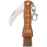 Khroom Taschenmesser Pilzmesser mit Bürste zum aufklappen, Schwammerlmesser Klappmesser, (Mit / Ohne Tasche, zum aufklappen), polizeigeprüft