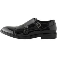 Next Monk-Lackschuhe mit Doppelriemen und Zehenkappe Slipper (1-tlg)