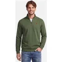 U.S. Polo Assn. Stehkragenpullover USNiico – Herren Half-Zip Pullover mit Logo-Stickerei Weiche Baumwollmischung, sportlich-elegantes Design und hoher Komfort